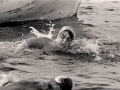 Lynne Cox swimming Cook Strait, 1975