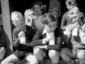 Schoolboys drinking their milk, Christchurch, 1940s