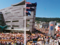 Crowds on Te Papa’s opening day