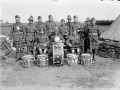 Auckland regimental pipe band in France, 1918