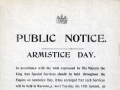 Cook Islands Armistice Day notice