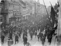 New Zealand troops marching after the armistice