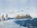 HMS <em>Achilles</em> during the Battle of the River Plate