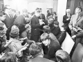 Media interviewing The Beatles, 1964