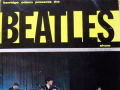 Programme cover with image of Beatles on stage and title 'Kerridge Odean presents the Beatles show'. Along the bottom is 'First N.Z. Tour/1964''