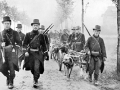 Belgian soldiers on the march