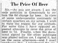 Paddy Keating's beer boycott letter
