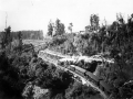 Train crossing Chasm Creek bridge, 1903