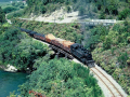 Train on Chasm Creek bridge, 1968
