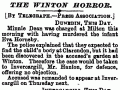 Reports of the Minnie Dean case