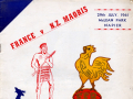 France vs NZ Maori programme