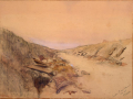<em>Sunken road near Solesmes</em> by George Edmund Butler