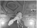 David Lange celebrating 1984 election victory