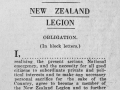 New Zealand Legion obligation form