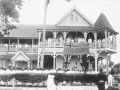 Raising the New Zealand flag in Apia, 1930s