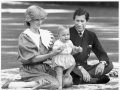 Prince William with his parents in Auckland, 1983