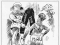 Mau versus mandate cartoon, 1930