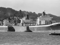Container ships at Aotea Quay