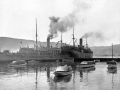 NZ troopships at Wellington, October 1914