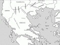 Map of Greece and Crete, 1941