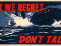 Loose lips might sink ships poster