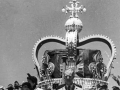 Royal couple outside Nelson Cathedral, 1954