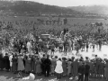 Queen welcomed at Forbury Park, Dunedin, 1954