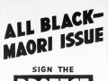 All Black- Maori protest poster
