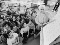 Māori language school class, 1991