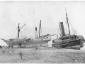Steamers at Hokitika, 1866