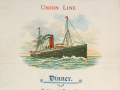 Union Line menu for officers