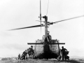 Infantry troops boarding a helicopter, c1970s