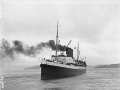 The first <em>Wahine</em> ferry in 1951