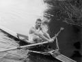 Rower William Webb in action