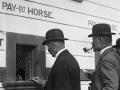 Queuing to place bets at Trentham Racecourse, 1912