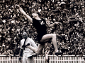 Yvette Williams competes at the Helsinki Olympics