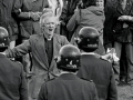 Reverend George Armstrong addresses police
