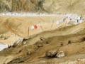 William Hodgkins painting of Clutha River diggings, c. 1862–63