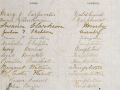 Detail from suffrage petition, 1893