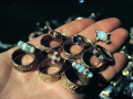 Jewels recovered from the Tasmania by Kelly Tarlton