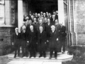 Dignitaries at the opening of the Alexander Turnbull Library
