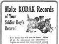 Kodak camera advert for returned soldiers