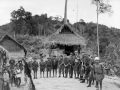Members of  1 NZ Regiment on patrol in Malaya