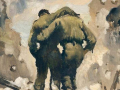 'Wounded at Cassino', by Peter McIntyre