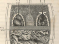 Sketch of bee storage chamber, c. 1840s