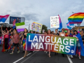 RainbowYOUTH marching in the Auckland Pride Parade,  14 February 2018