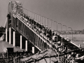 Traffic on the Auckland Harbour Bridge, 1959