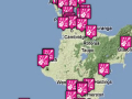 Rock music festivals map 1970-2010