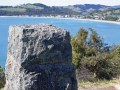 Memorial above Cooks Beach