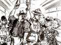 Fears about Asian immigration cartoon, 1920